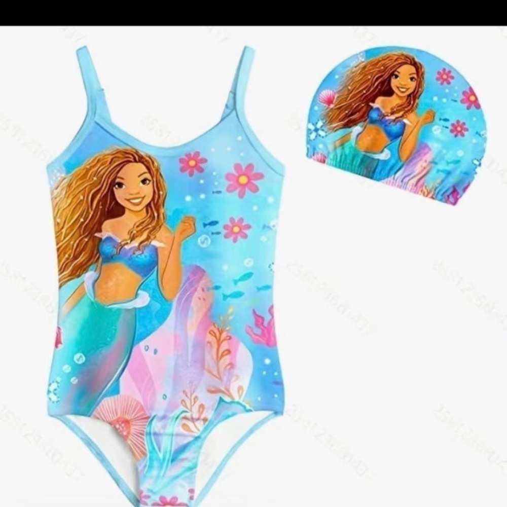 Swimsuit with cap Toddler 1-2 year Mermaid